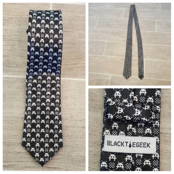 Black Tie Other - Black Tie Geek Loot Crate Space Invaders Tie